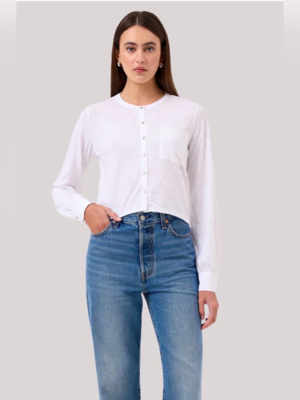 GOLDIE - JULIA CROP SHIRT